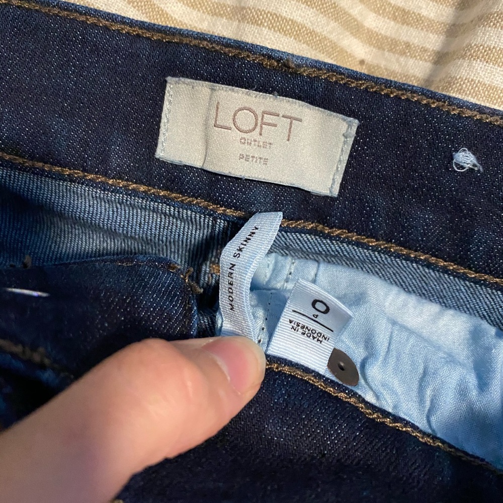 LOFT outlet petite 0 jeans